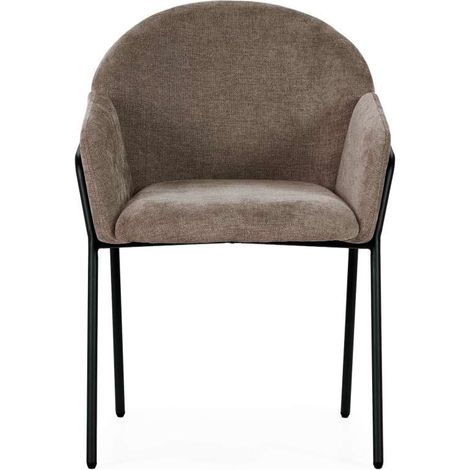 Pack de 2 sillones modelo Asia tapizado textil moca, 84cm(alto) 65cm(ancho) 61cm(largo) (1/5)