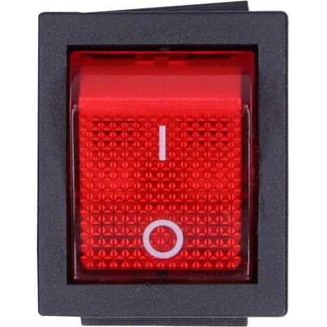 10 interruttori a bilanciere ON/OFF, con alimentazione a 6 pin a 2 livelli, per vari elettrodomestici, materiale ABS + ferro, 15A / 250V