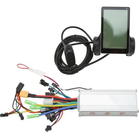 Kit Contrôleur Moteur Vélo Électrique 36V 48V 500W Sans Balais avec Écran LCD, Guidon 22,5mm, Ensemble de Conversion pour Bicyclette (1/5)