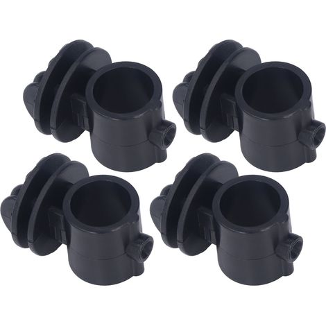 Lot de 50 vis isolantes de 2,1 cm pour système de grille à impulsions, accessoires pour tige de support de clôture électronique, noir. (1/5)