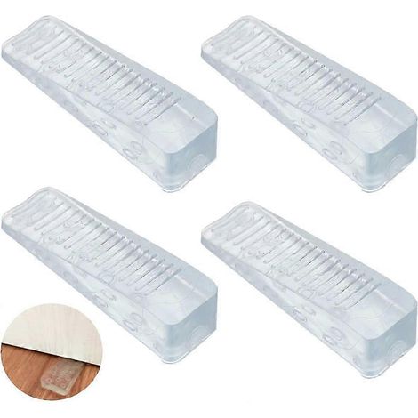 4 butées de porte, cales de porte, butées de porte antidérapantes, butées de porte en silicone, butées de porte de sol, U