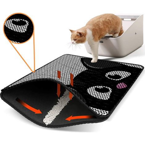 Protector de suelo para arena para gatos Mat Multicolor (1/2)