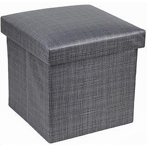 Cleafe - Pouf Puff Contenitore Imbottito Portaoggetti Salvaspazio Seduta 38x38x35cm 79420 - (1/4)