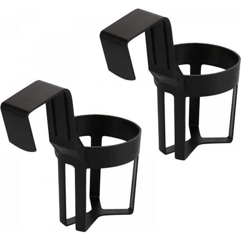 Ensemble de 2 porte-bouteilles de voiture noirs qui se fixent à l'intérieur des vitres de votre voiture. (1/4)
