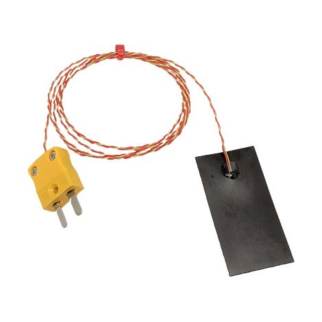 Thermocouple type Type K Ø 25 x 50mm, L 50mm, +100°C max à Fiche mâle miniature ( Prix pour 1 )