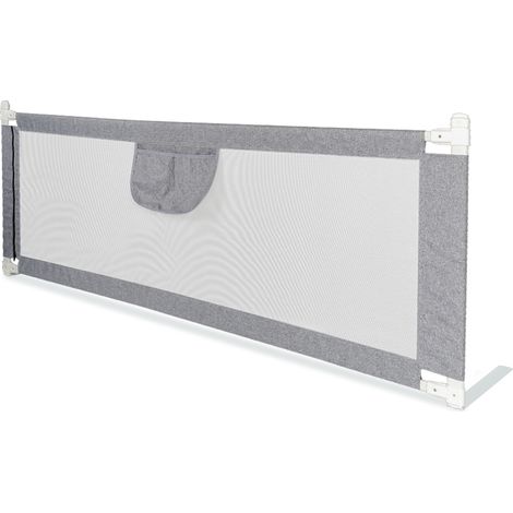 Randaco Barrière de Sécurité Enfant Lit, 180 x 80CM, Barrière de Lit Enfant Bébé Pliable