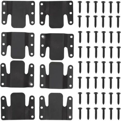 Divano componibile universale ad incastro, 8 pezzi, clip per divano, connettori per divano, connettori per mobili con viti -Crezuo