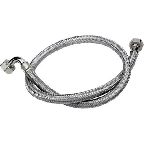 Tubo carico con pipa a snodo per lavatrice in acciaio Aisi 150 cm 3/4 FF