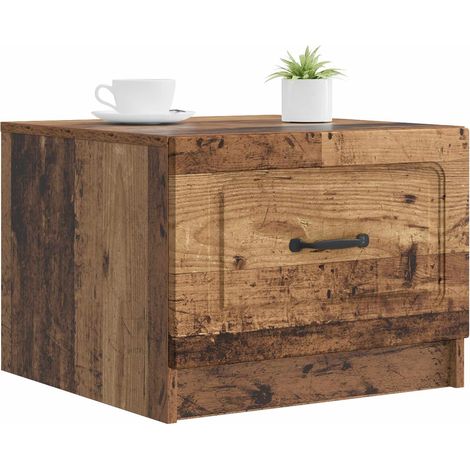 Maison Exclusive - Couchtisch mit Schubladen Altholz 49 x 50 x 37