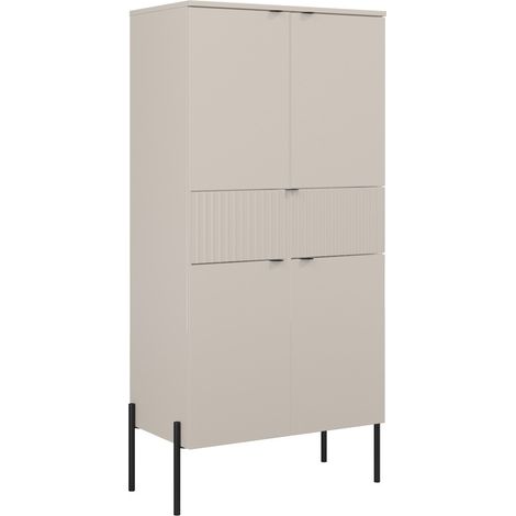 Estantería Levtenu 121, Cachemira, Con cajones, Con puertas, Cerrable, Aglomerado laminado, Número de puertas: 0, Número de cajones: 0, 150x70x40cm