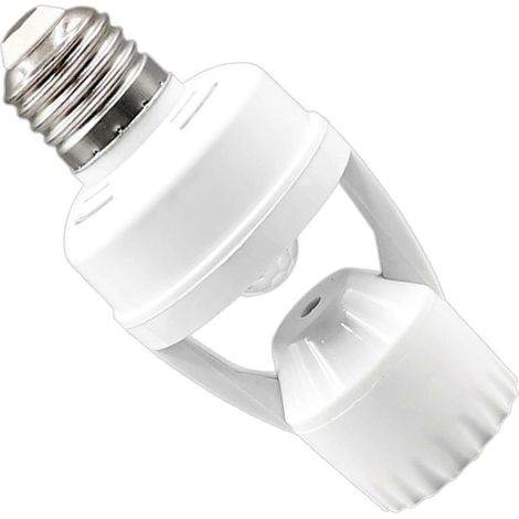 Bewegungsmelder-Lampenfassung E27, automatische Ein-/Ausschaltung, Nachtlichtsteuerung, intelligenter Sensor, energiesparend