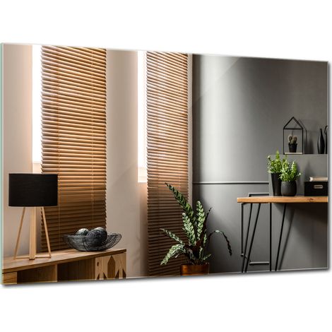 Grand Miroir Mural - Miroir décoratif pour Salon, Salle de Bain, Chambre, entrée - Miroir décoratif - 100 cm x 70 cm (1/5)