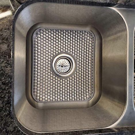 Spülbeckenmatte, 2er-Set Schutzmatten für Küchenspülen mit zentralem Abfluss (1/5)