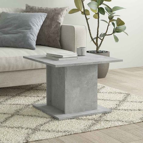 vidaXL Table basse gris béton 55,5x55,5x40 cm bois d'ingénierie (1/5)