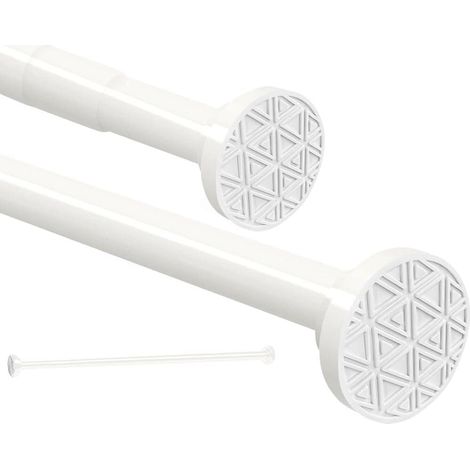 1 Tringle à rideau télescopique,Acier inoxydable,Réglable 50-200 cm,Sans perçage,Salle de bain
