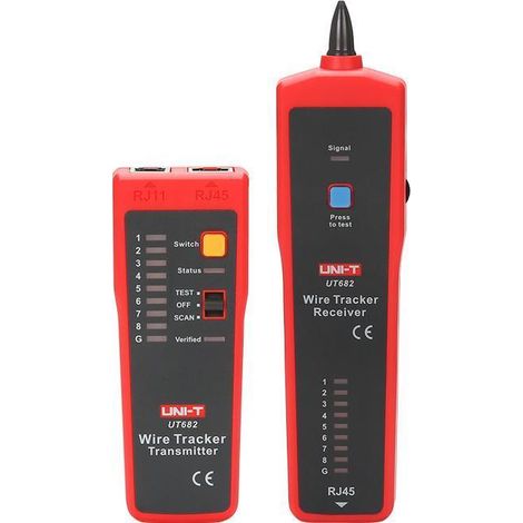 Uni-t UT-682 Kabeltester rot und grau langlebig