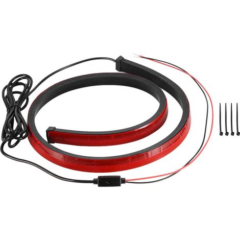 Luz de freno trasera de montaje alto, tira de LED intermitente, advertencia de modo único, resistente al agua, fácil instalación, vehículo (1/5)