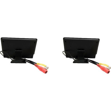 Kit de caméra de recul étanche avec écran LCD 4,3 pouces (2 unités), vision nocturne, comprenant un moniteur de recul pour voiture et un système de stationnement. (1/5)
