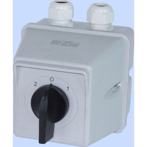 Interruptor elektromet 2-0-1 3 polos 100A ip44