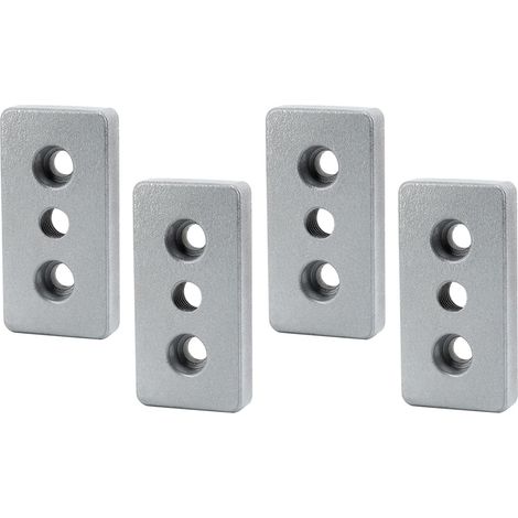 Connettore dritto piatto in lega di alluminio M12 serie 4080 da 6 pezzi per profilo in alluminio standard europeo (1/5)