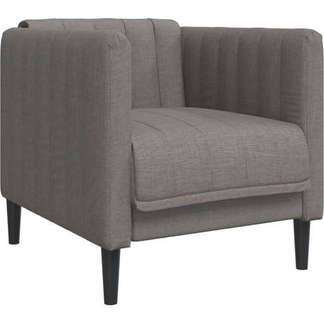 Fauteuil de Salon，Chaise，Fauteuil taupe tissu CFW441836 (1/5)