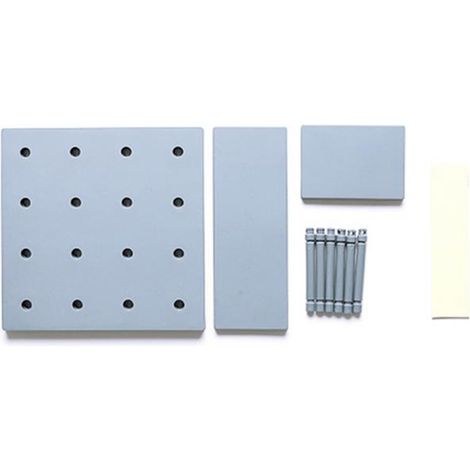 Etagere Murale En Plastique Pp Gris Pour Rangement Cuisine Salon Salle De Bain - Installation Facile - 1 Piece (1/2)