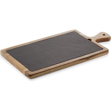 Planche de service 40,5 x 20 cm bois acacia ardoise SLATE & SERVE - Was Germany (1/2)