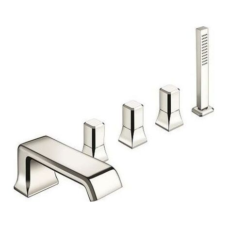 Mélangeur sur gorge 5 trous pour bain/douche ITALY Chromé + douchette - CRISTINA ONDYNA IT12151 (1/4)