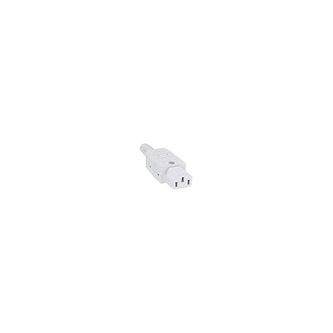 Bachmann 915.270 C13 toma de corriente blanca 10x3x2 cm