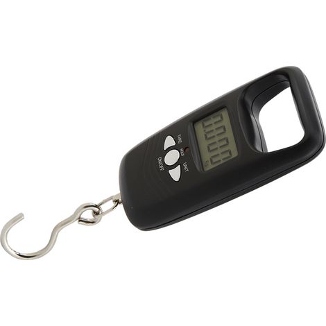 Mini balance électronique portable noire à suspendre, balance à bagages de haute précision (1/5)