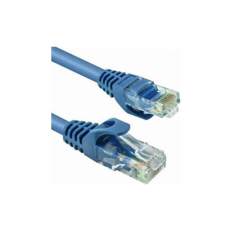 Mach Power Cavo Lan Ethernet UTP Cat.6 1m in rame 24awg, Colore Blu