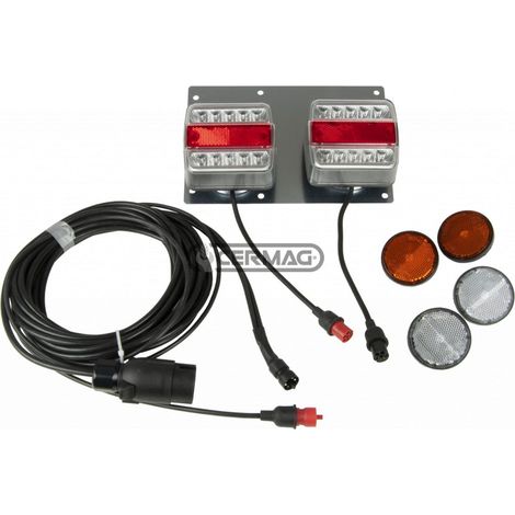 Kit luci posteriori a led supporto magnetico macchina agricola
