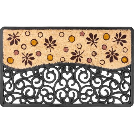Fußmatte MagicHome RCP 129, für die Tür, Oldstyle, 45x75 cm, Gummi (1/3)