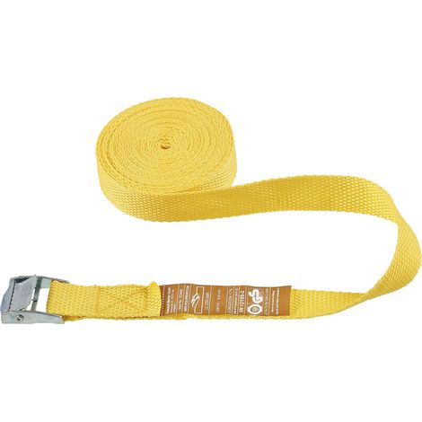 Sangle de serrage avec cadenas 25 x 5000 mm force admise 250 kg
