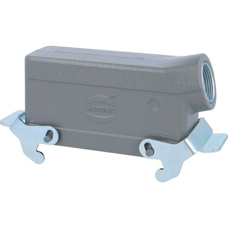 HARTING Han 24B Capot bas, 1xM25 sortie de câble latérale, avec 2 étriers transversaux Presse-étoupe M25 Plage de serrage 9,0 mm - 17,0 mm - 1 Stück (1/3)