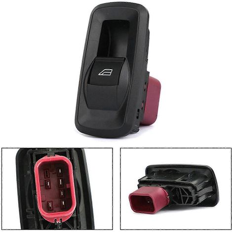 interrupteurs de commande de lève-vitre électrique 8A6T14529AA 8A6T-14529-AA compatibles avec Ford Fiesta VI 1.25, 1.4 et 1.6 (2008-2013) - Accessoires auto WHBYV (1/4)