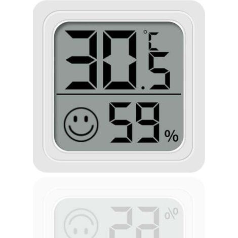 1pc Hygromètre Maison Chambre Bébé Sec et Humide Refroidissement et Chauffage Thermomètre Voiture Température et Humidité Simple Mini Hygromètre Électronique (1/4)