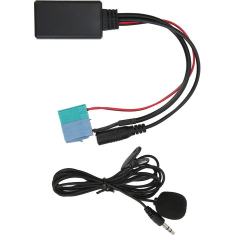 Module Bluetooth pour voiture, câble audio auxiliaire, microphone, port MINI ISO pour stéréo 8 broches et 6 broches (1/5)