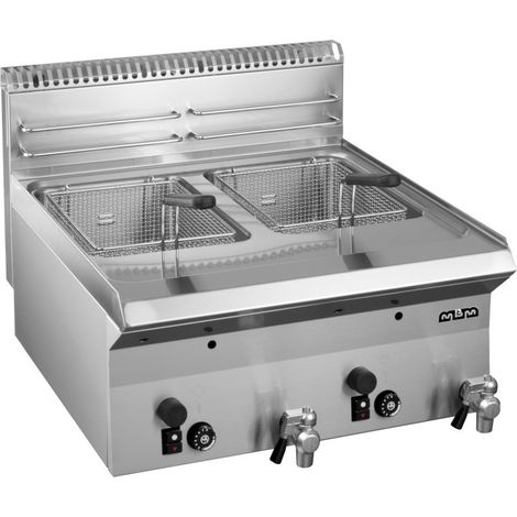 Friteuse à gaz - 8 + 8L - 14.8 kW - Double cuve - SMART 650 - Arilex