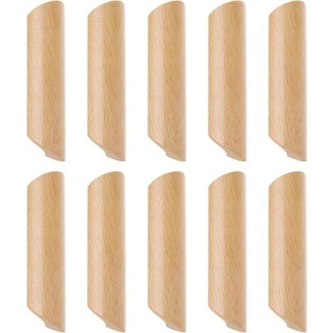 10 Uds. Perillas cuadradas de madera, tiradores de armario de madera, tiradores de tocador, tiradores de muebles de armario, Hardware (1/4)