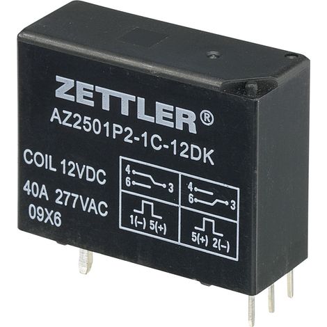 Zettler Electronics AZ2501P2-1C-12DK Printrelais 12 V/DC 50 A 1 Wechsler 1 St.