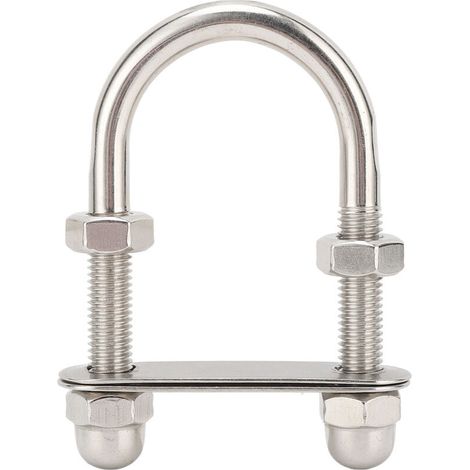 Boulons en U marins en acier inoxydable 316 poli miroir, accessoires pour bateaux et yachts, M10x95x45mm