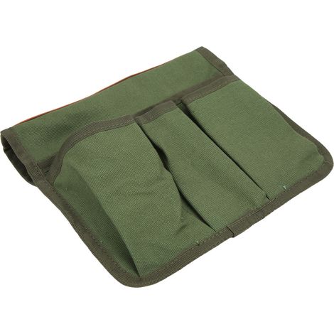 Tragbare, multifunktionale Aufbewahrungstasche für Campingstuhl-Armlehnen, ideal für Strand oder Outdoor-Aktivitäten (Militärgrün). (1/4)