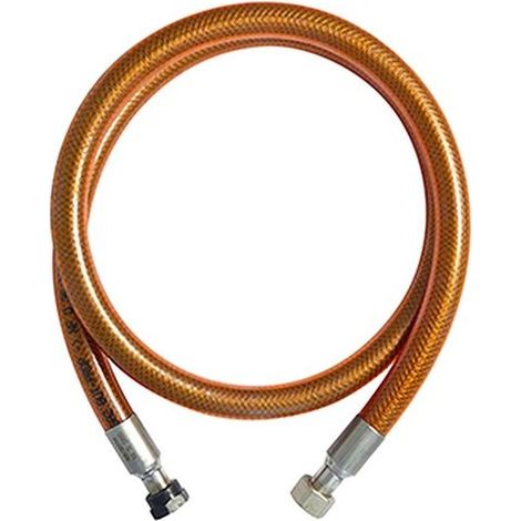 Flexible gaz inox - Rousseau - Longueur 2m - Entrée M20x150 - Sortie G1/2 - Inaltérable - Insensible à la flamme