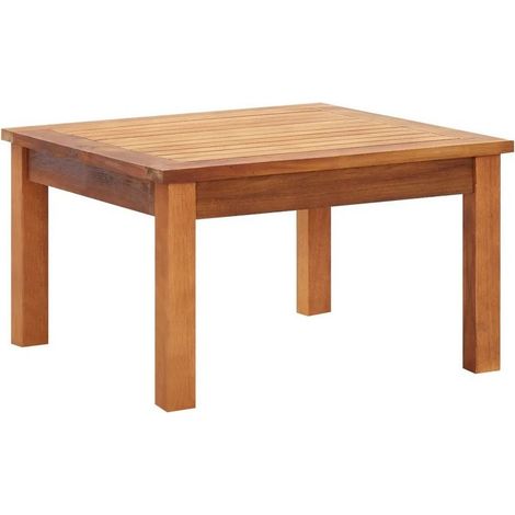 Table basse de jardin acacia massif clair Woun