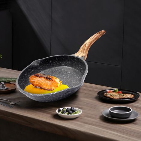 Set padelle, padella con manico removibile, set padelle antiaderenti con coperchio, adatto per tutti i tipi di fornelli, resistente al forno (1/5)