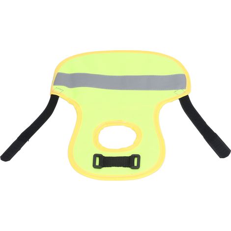 Gilet réfléchissant pour volailles, chaud, sûr et léger, vert fluorescent, pour poules, canards et oies. Harnais de protection vert fluorescent. (1/5)