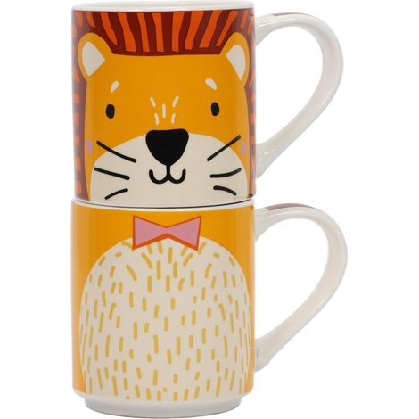 Coffret cadeau : 2 tasses en porcelaine pour enfant, 2 x 265 ml (1/4)