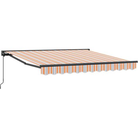 Cadre de store bleu et orange 300 x 250 cm