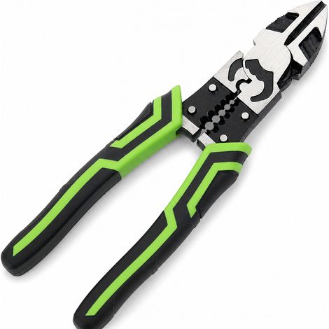 Chrome Vanadium Steel Cutting Pliers 9 Inches Green Black (1/5)